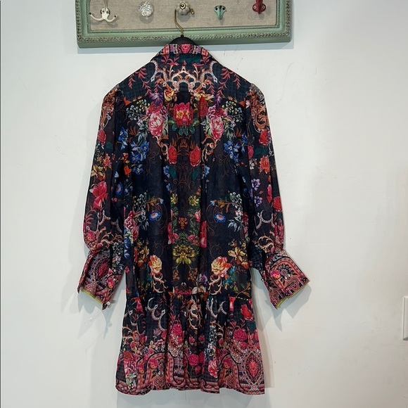 Kelly Obi French Spring Women Retro Floral Dress mini Lapel Lantern Sleeve mediu - Picture 7 of 7